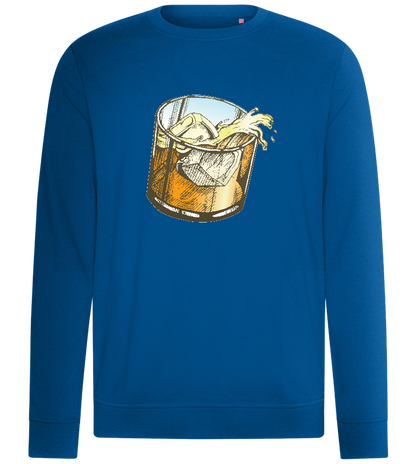 Whiskey Glass Design - Comfort unisex sweater_ROYAL_front