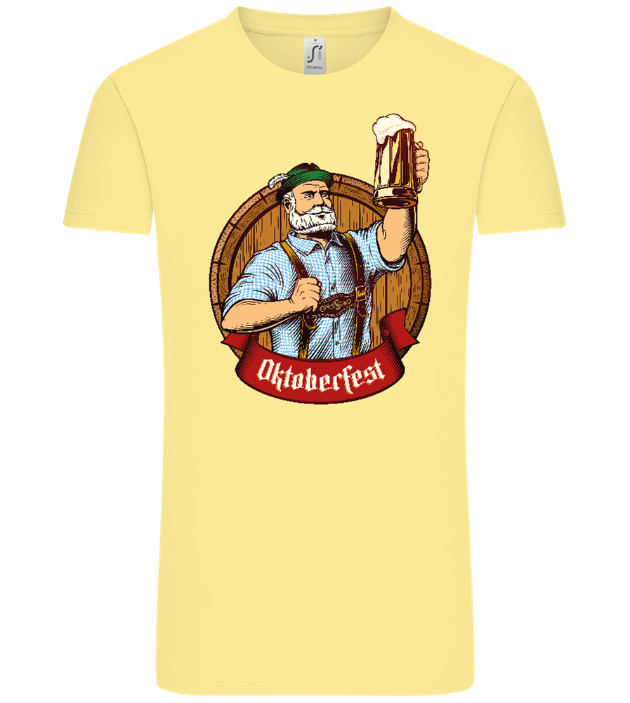 Oktoberfest Man Design - Comfort Unisex T-Shirt_AMARELO CLARO_front