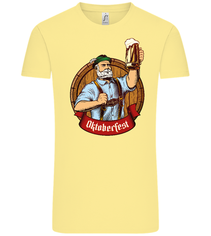 Oktoberfest Man Design - Comfort Unisex T-Shirt_AMARELO CLARO_front