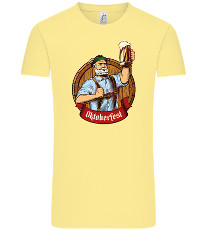 Oktoberfest Man Design - Comfort Unisex T-Shirt_AMARELO CLARO_front