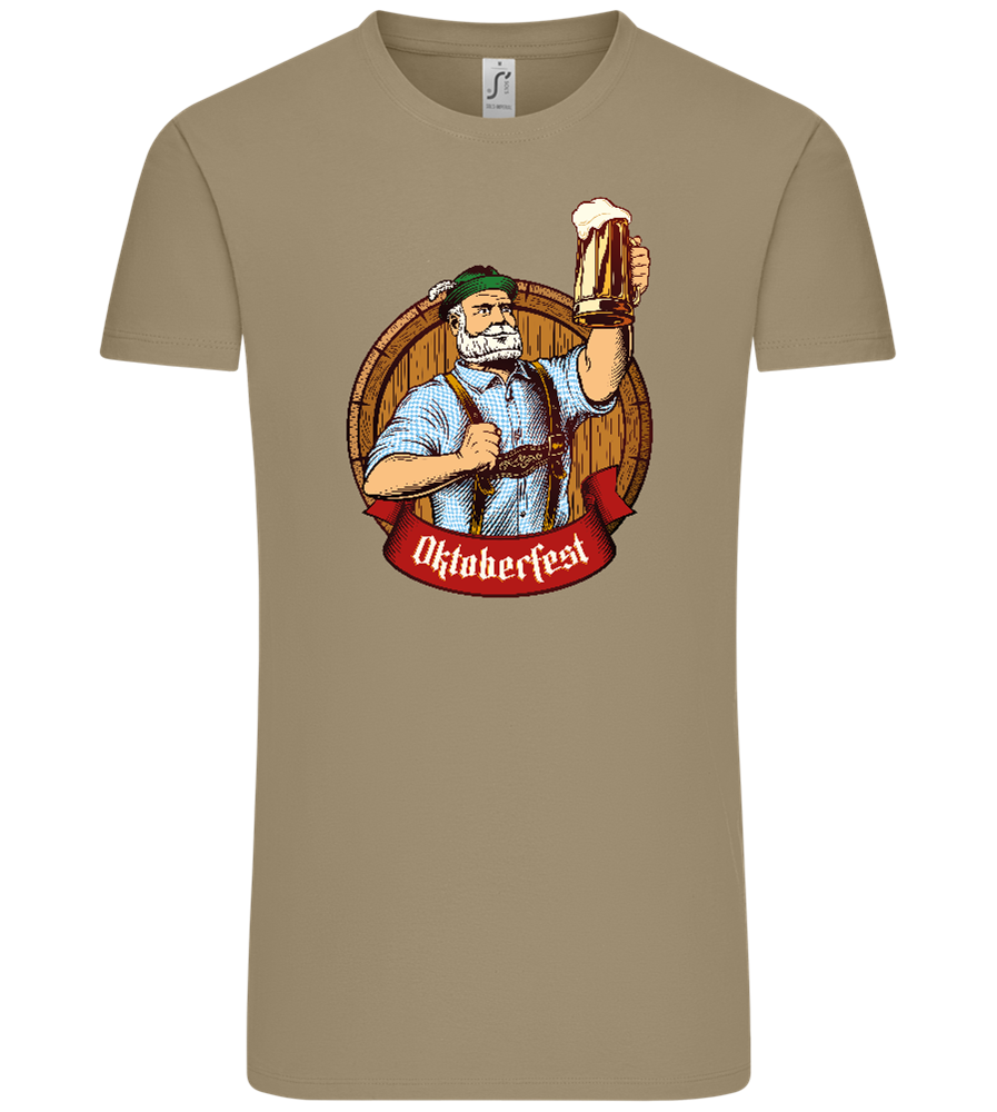 Oktoberfest Man Design - Comfort Unisex T-Shirt_KHAKI_front