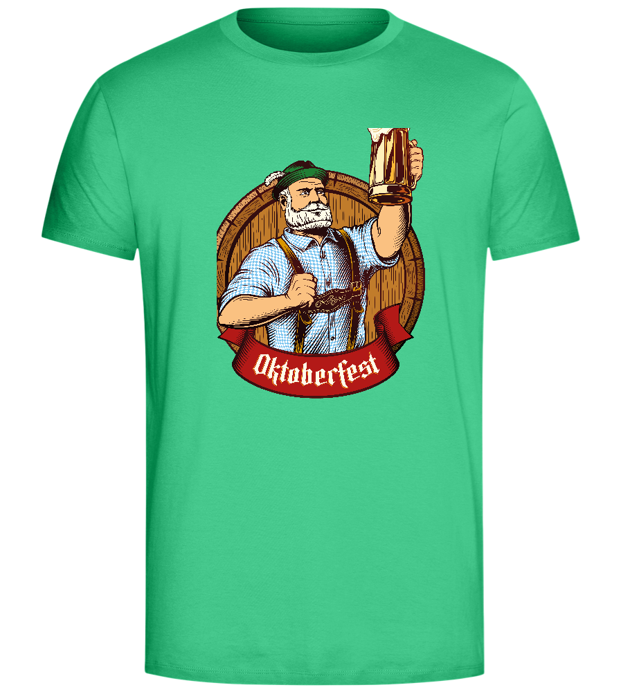 Oktoberfest Man Design - Comfort Unisex T-Shirt_SPRING GREEN_front