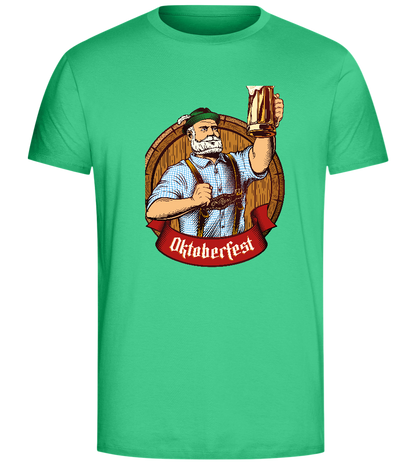 Oktoberfest Man Design - Comfort Unisex T-Shirt_SPRING GREEN_front