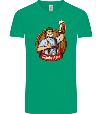 Oktoberfest Man Design - Comfort Unisex T-Shirt_SPRING GREEN_front