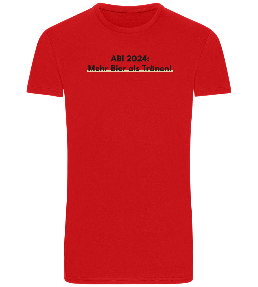 Mehr Bier Als Tränen Design - Basic Unisex T-Shirt_RED_front