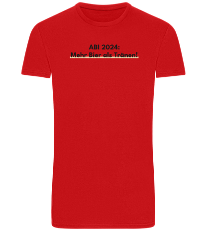 Mehr Bier Als Tränen Design - Basic Unisex T-Shirt_RED_front