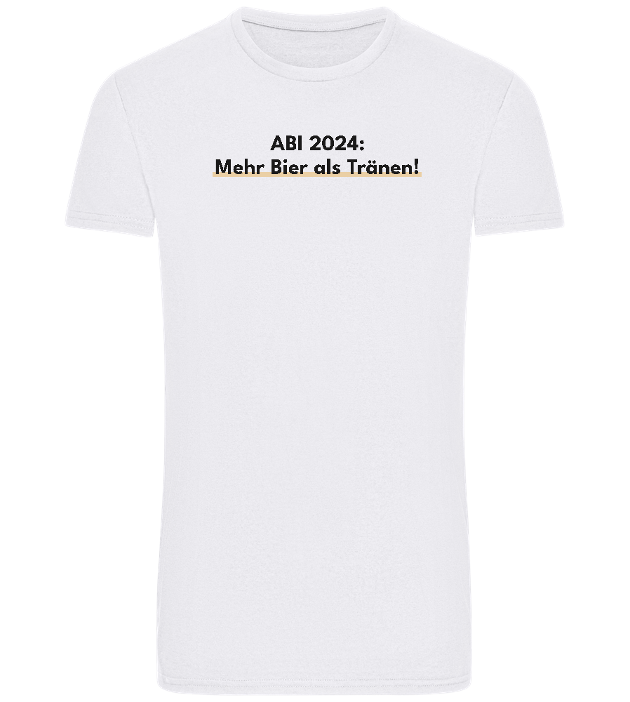 Mehr Bier Als Tränen Design - Basic Unisex T-Shirt_WHITE_front