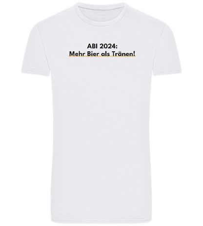 Mehr Bier Als Tränen Design - Basic Unisex T-Shirt_WHITE_front