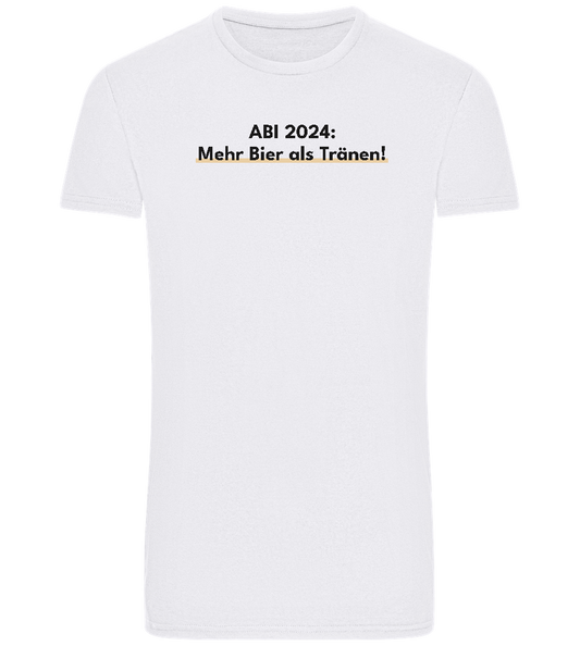 Mehr Bier Als Tränen Design - Basic Unisex T-Shirt_WHITE_front