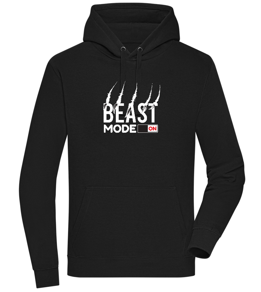 Beast Mode On Design - Premium unisex hoodie_BLACK_front
