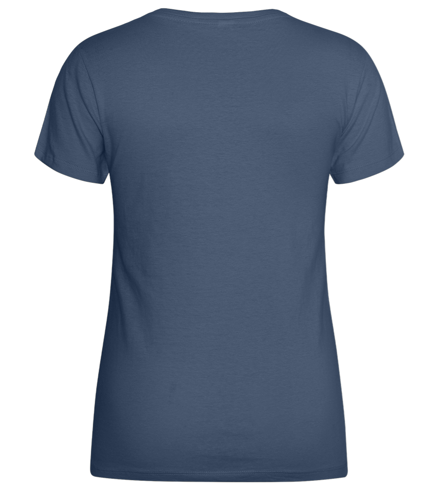 Helpless but Stylish Design - Basic women's t-shirt_DENIM_back