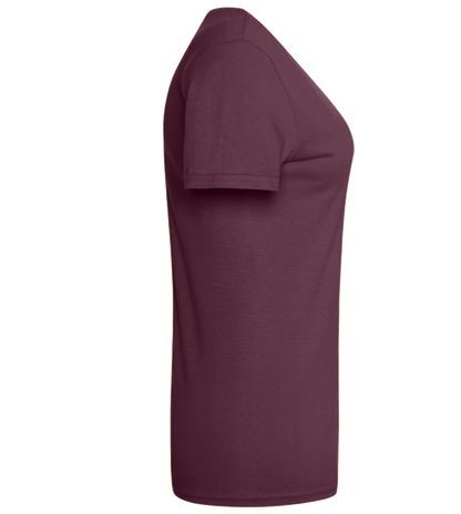 Helpless but Stylish Design - Basic women's t-shirt_BORDEAUX_right