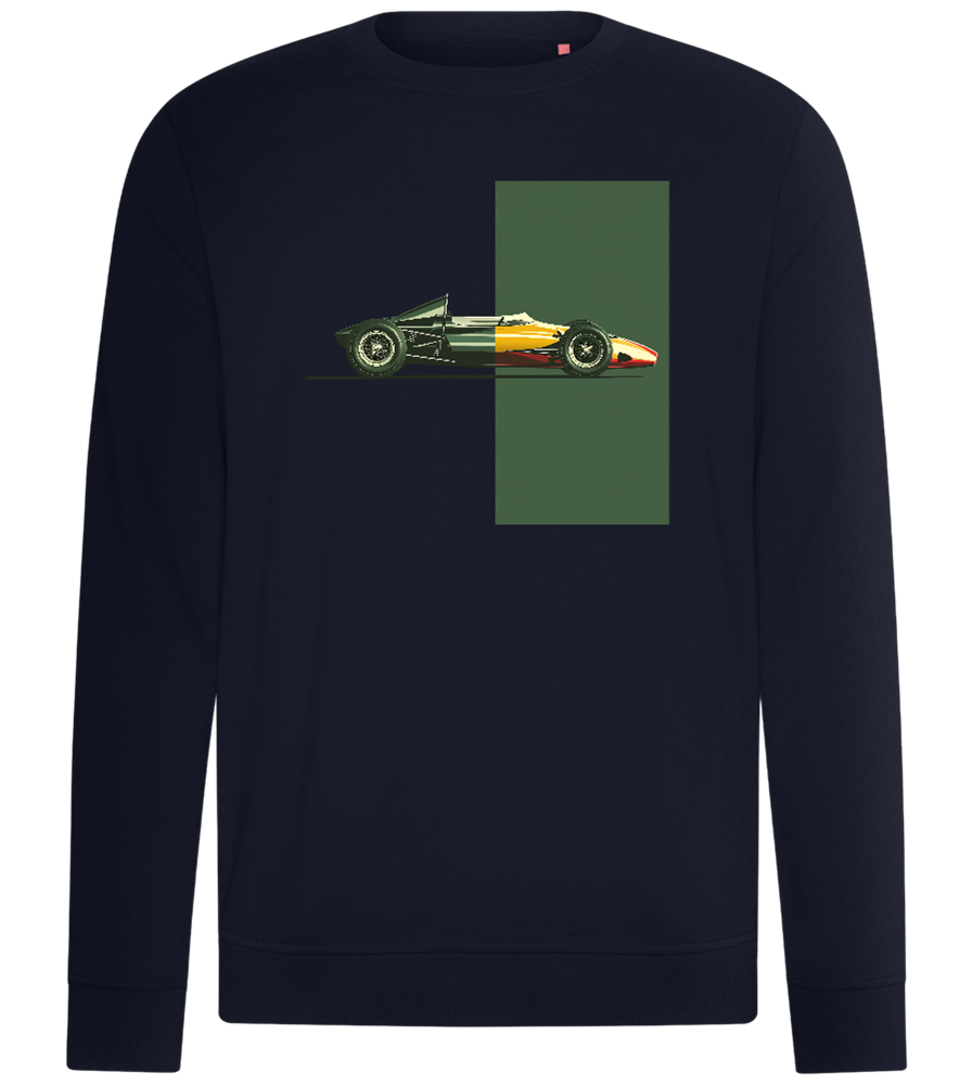 Retro F1 Design - Comfort unisex sweater_FRENCH NAVY_front