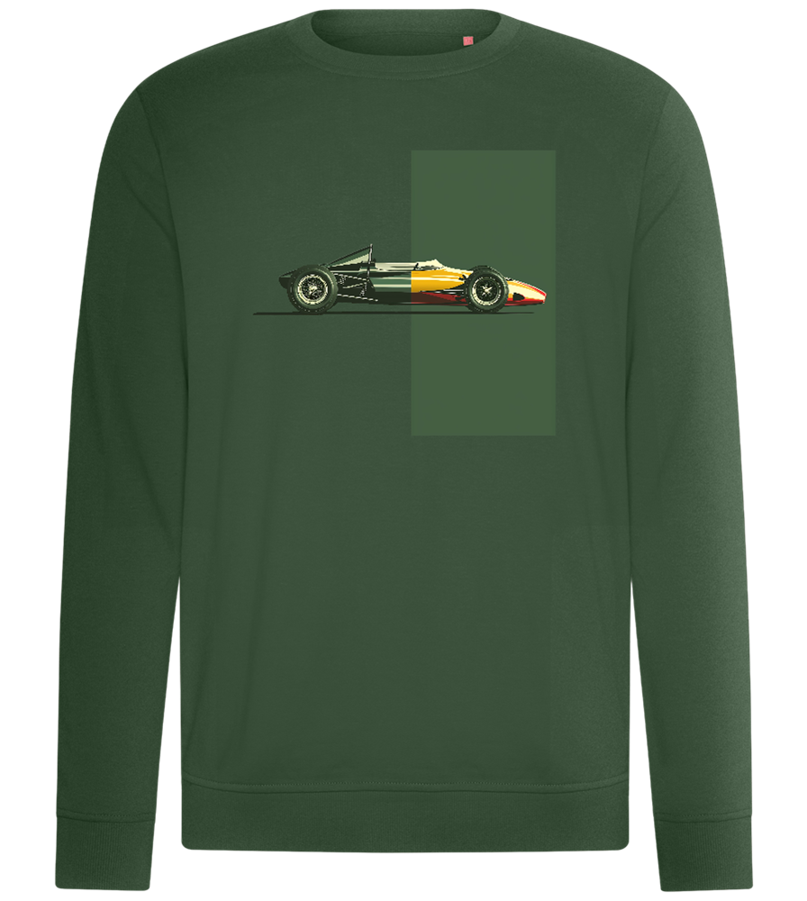 Retro F1 Design - Comfort unisex sweater_GREEN BOTTLE_front