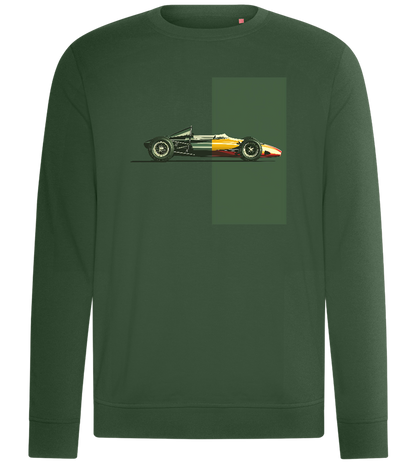 Retro F1 Design - Comfort unisex sweater_GREEN BOTTLE_front