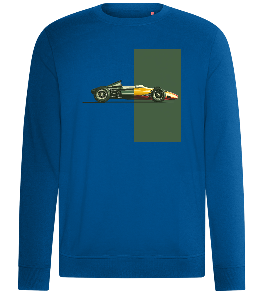 Retro F1 Design - Comfort unisex sweater_ROYAL_front