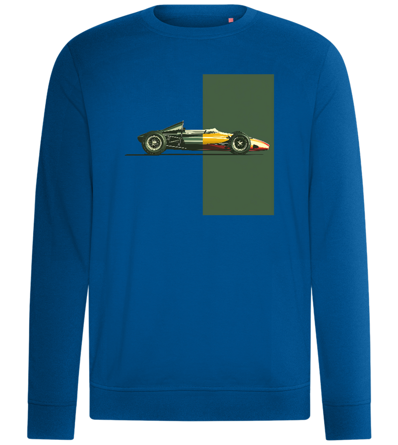 Retro F1 Design - Comfort unisex sweater_ROYAL_front