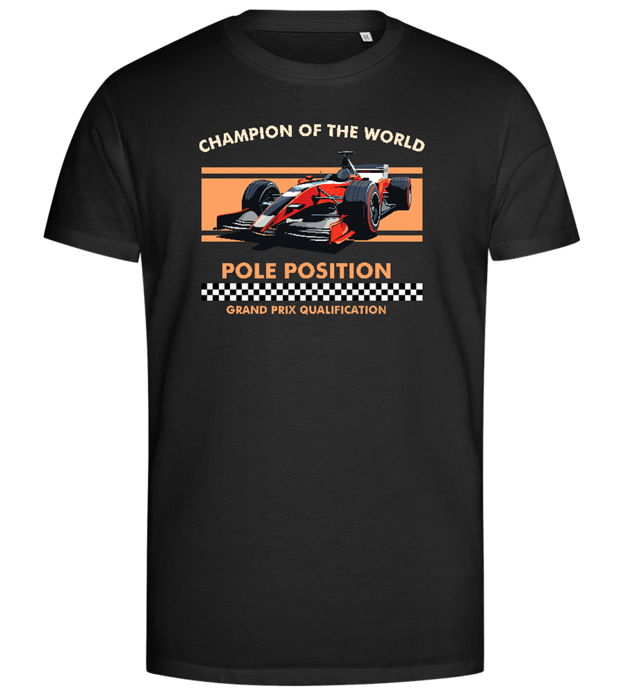 Pole Position Design - Premium men's close fitting t-shirt_DEEP BLACK_front