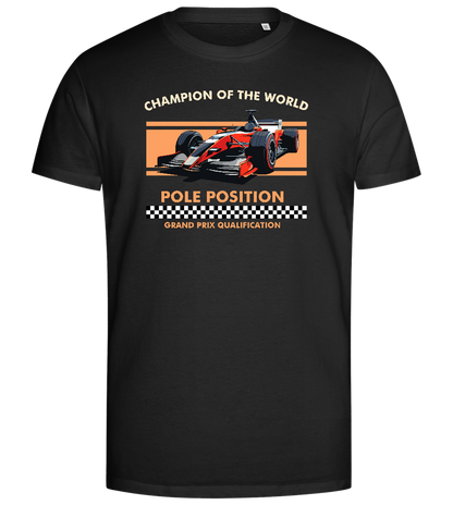 Pole Position Design - Premium men's close fitting t-shirt_DEEP BLACK_front