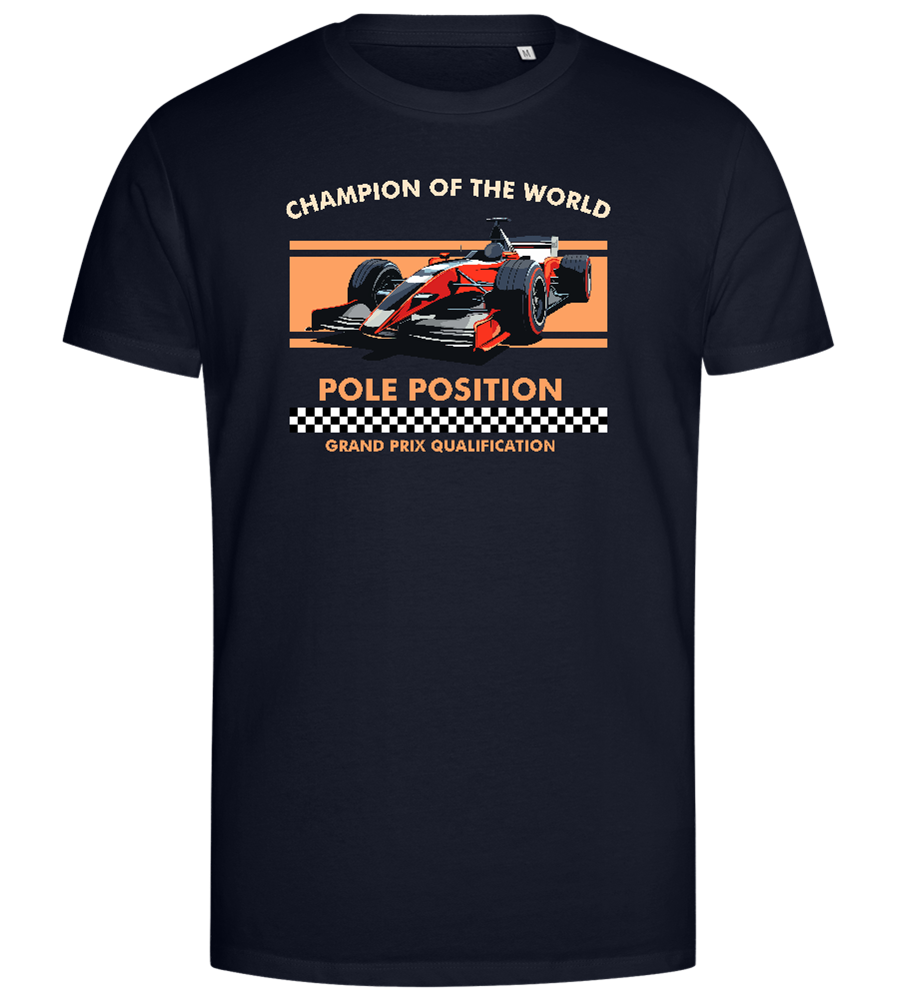 Pole Position Design - Premium men's close fitting t-shirt_FRENCH NAVY_front