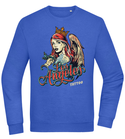 Los Angeles Design - Comfort Essential Unisex Sweater_ROYAL_front