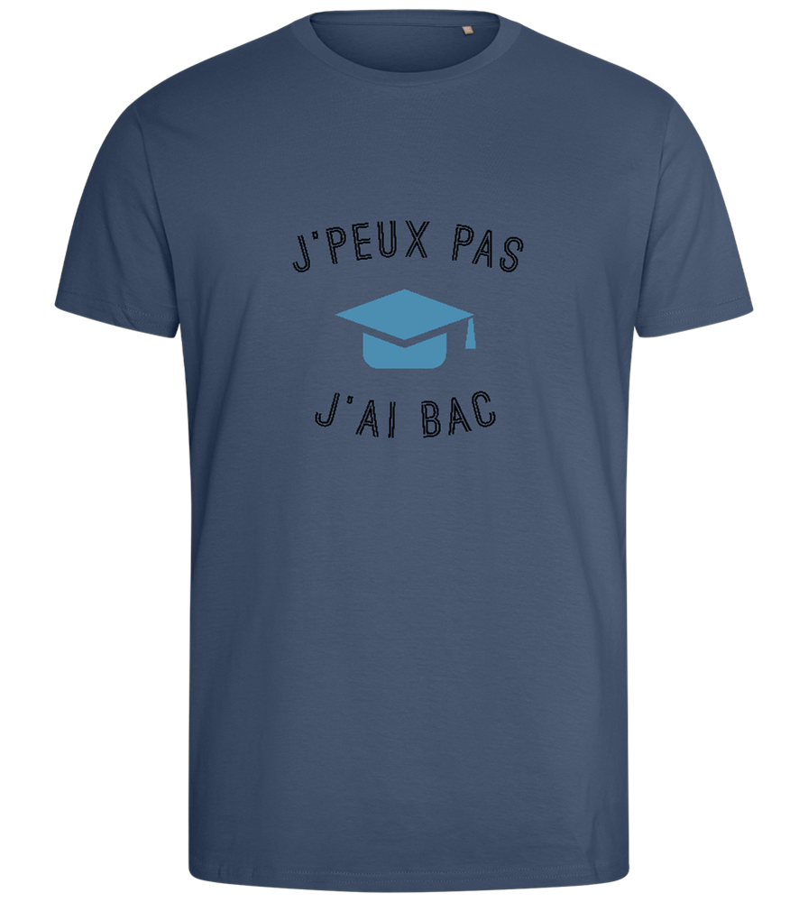 J'peux Pas J'ai Bac Design - Comfort men's fitted t-shirt_DENIM_front