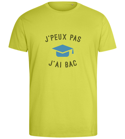 J'peux Pas J'ai Bac Design - Comfort men's fitted t-shirt_GREEN APPLE_front