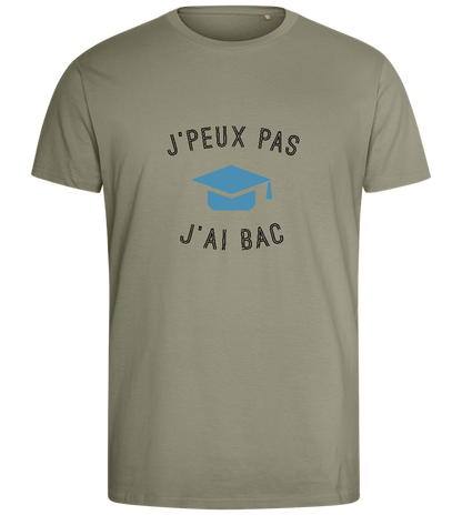 J'peux Pas J'ai Bac Design - Comfort men's fitted t-shirt_KHAKI_front