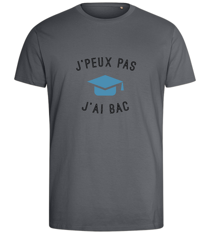 J'peux Pas J'ai Bac Design - Comfort men's fitted t-shirt_MOUSE GREY_front