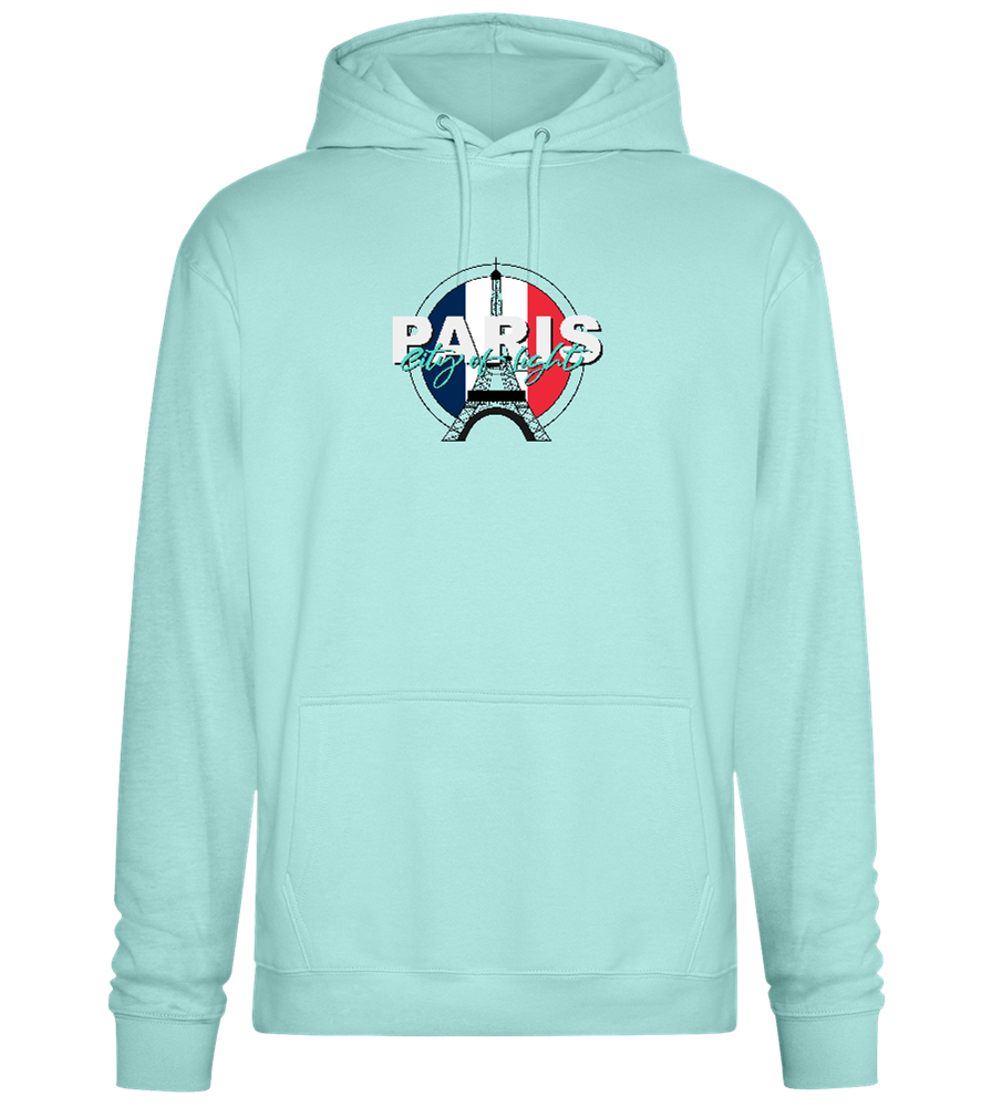 City of Light Design - Premium Essential Unisex Hoodie_ARCTIC BLUE_front