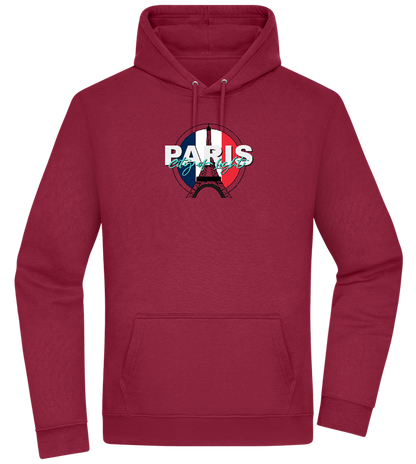 City of Light Design - Premium Essential Unisex Hoodie_BORDEAUX_front