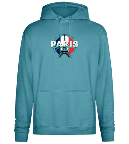 City of Light Design - Premium Essential Unisex Hoodie_POOL BLUE_front