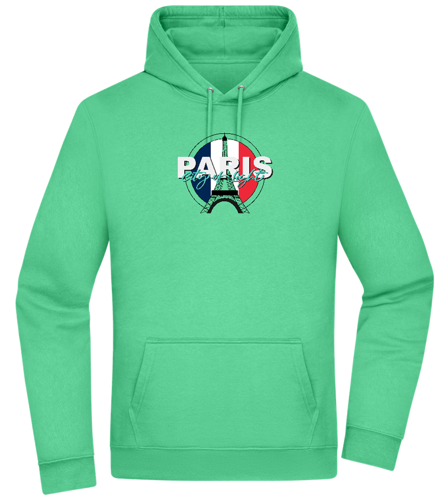 City of Light Design - Premium Essential Unisex Hoodie_SPRING GREEN_front