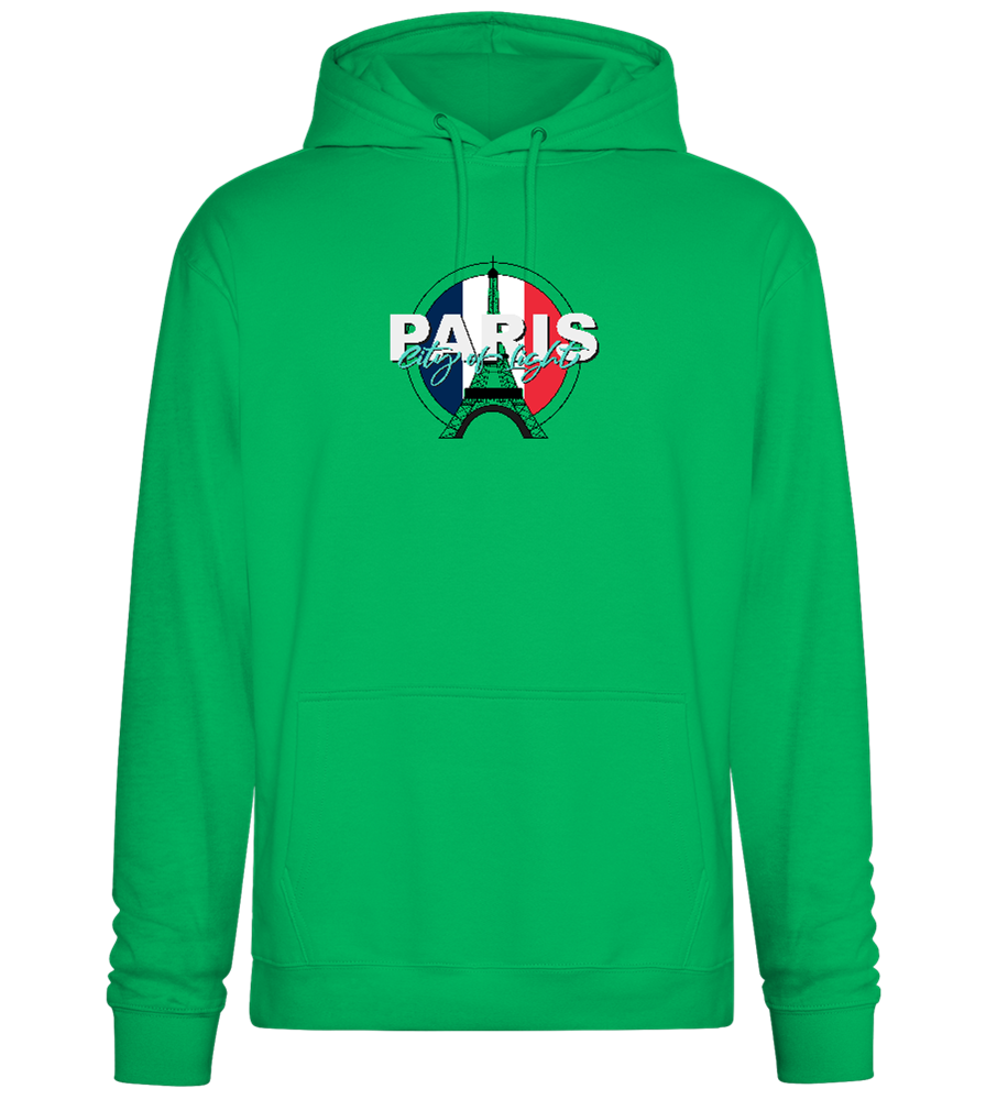 City of Light Design - Premium Essential Unisex Hoodie_SPRING GREEN_front