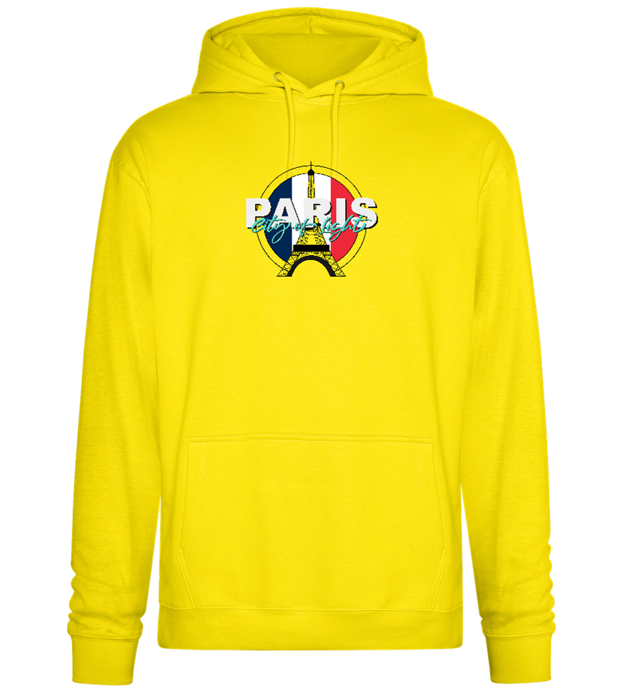 City of Light Design - Premium Essential Unisex Hoodie_YELLOW_front