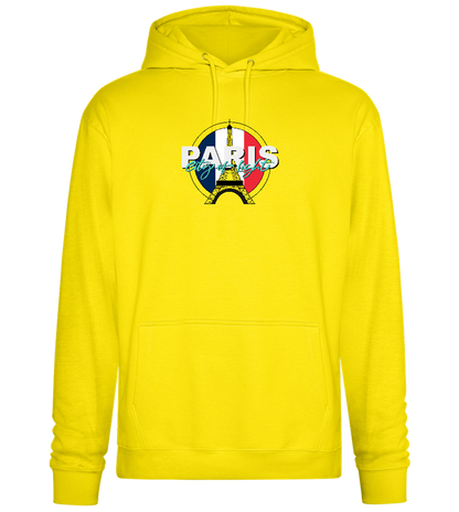 City of Light Design - Premium Essential Unisex Hoodie_YELLOW_front