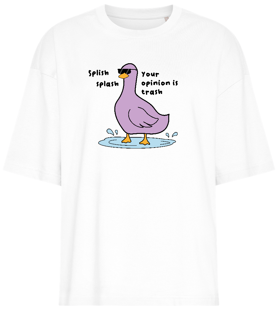 Splish Splash Design - Premium women's oversized t-shirt_WHITE_front