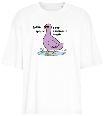 Splish Splash Design - Premium women's oversized t-shirt_WHITE_front