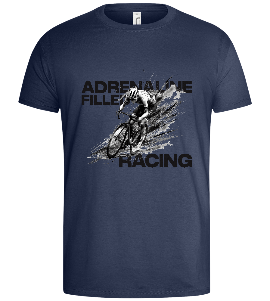 Adrenaline Filled Design - Basic men's t-shirt_DENIM_front