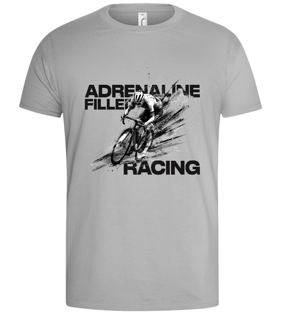 Adrenaline Filled Design - Basic men's t-shirt_PURE GRAY_front