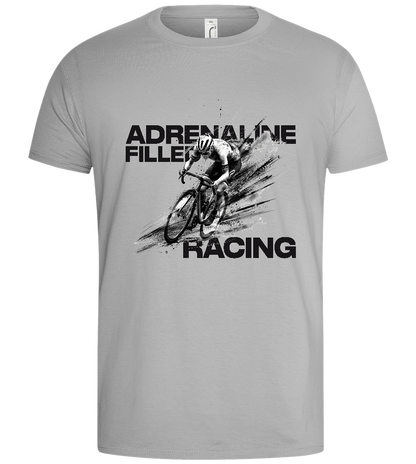 Adrenaline Filled Design - Basic men's t-shirt_PURE GRAY_front