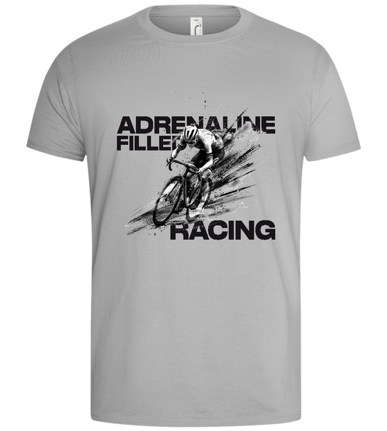 Adrenaline Filled Design - Basic men's t-shirt_PURE GRAY_front