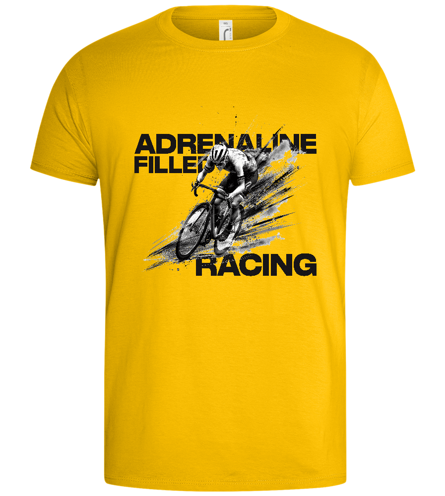 Adrenaline Filled Design - Basic men's t-shirt_YELLOW_front