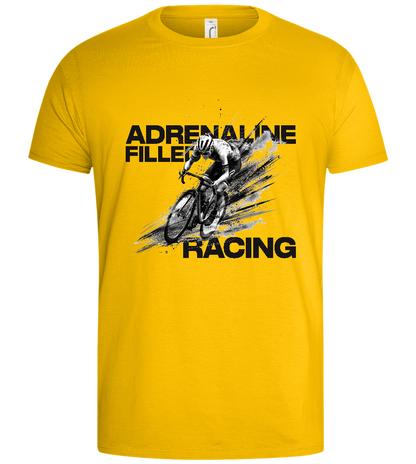 Adrenaline Filled Design - Basic men's t-shirt_YELLOW_front