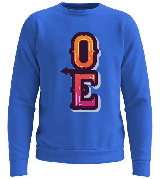 Right Love Arrow Design - Comfort unisex sweater_ROYAL_front