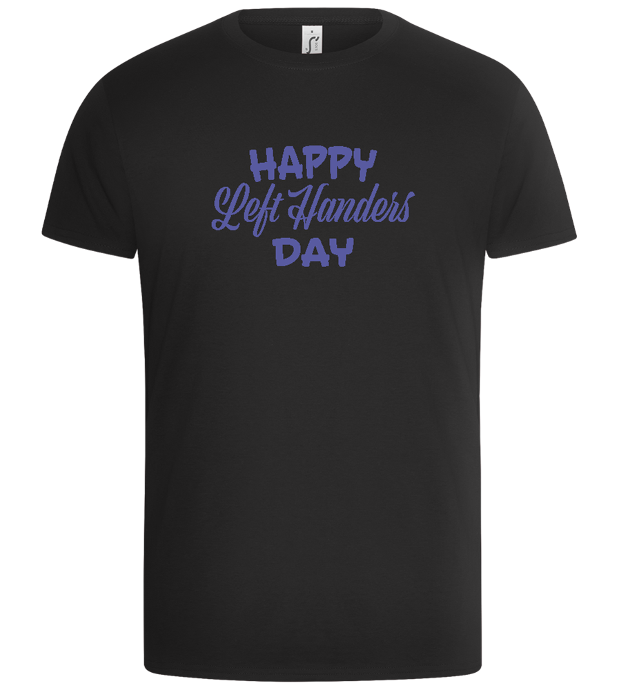 Left Handers Day Design - Basic Unisex T-Shirt_DEEP BLACK_front