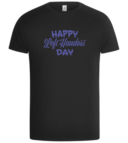 Left Handers Day Design - Basic Unisex T-Shirt_DEEP BLACK_front