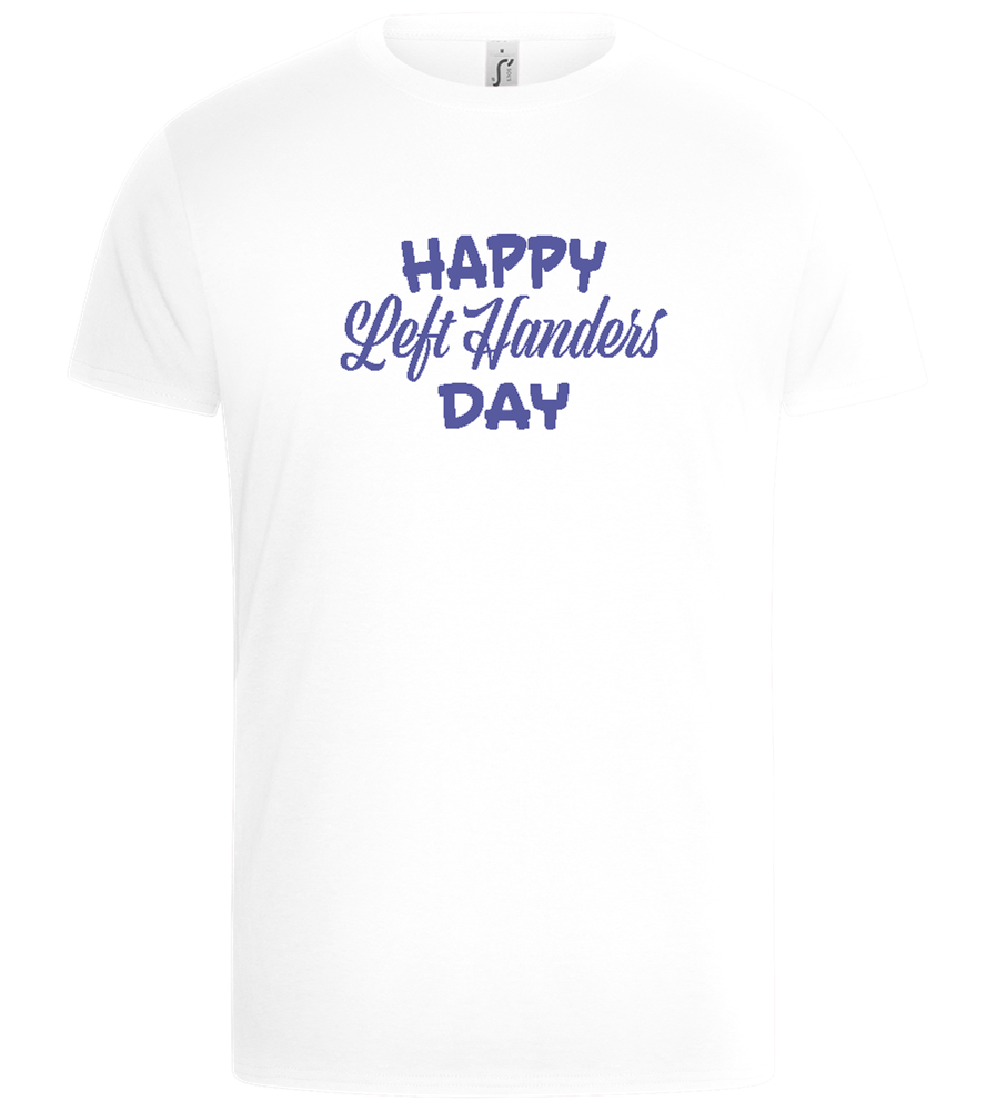 Left Handers Day Design - Basic Unisex T-Shirt_WHITE_front