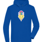 Rainbow Mushroom Smiley Design - Premium unisex hoodie_ROYAL_front