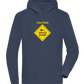 Speed Bump Design - Premium unisex hoodie_DENIM CHINA_front